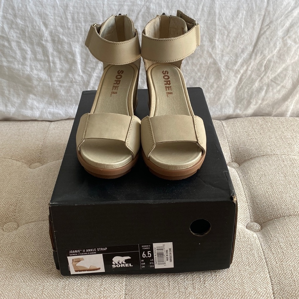 Joanie II Ankle Strap/Oatmeal